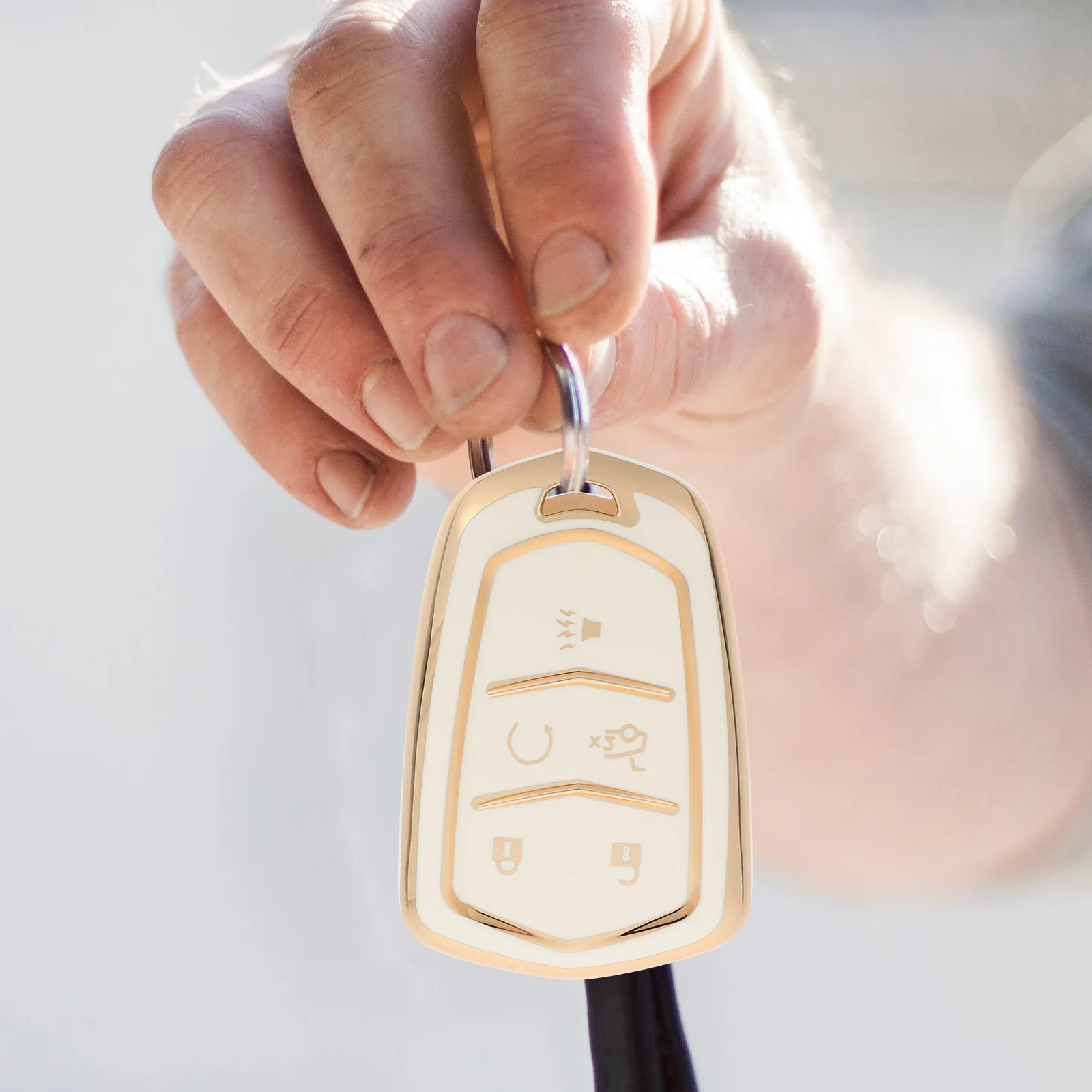 

Car Key Case Tpu Durable Soft Flexible Protective Cover Scratch Resistant Key Fob Holder Keyfob Keychains Covers