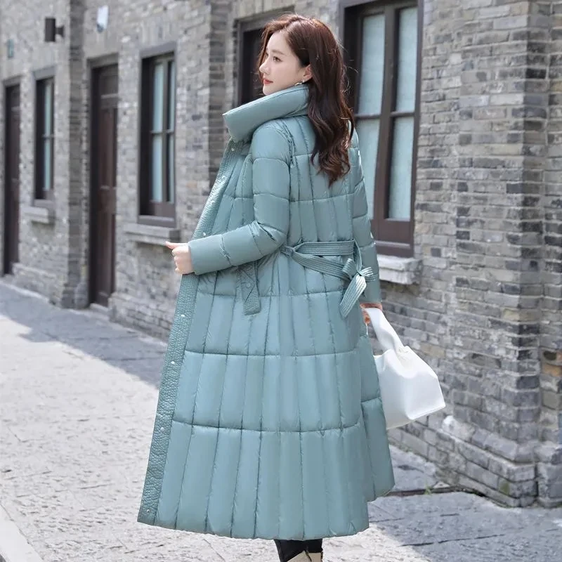 

2025 Winter New Glossy Cotton Coat Women'S Large Size Loose Cotton Padded Jacket Women Winter Jacket Warm Thicken Long Parkas Wo