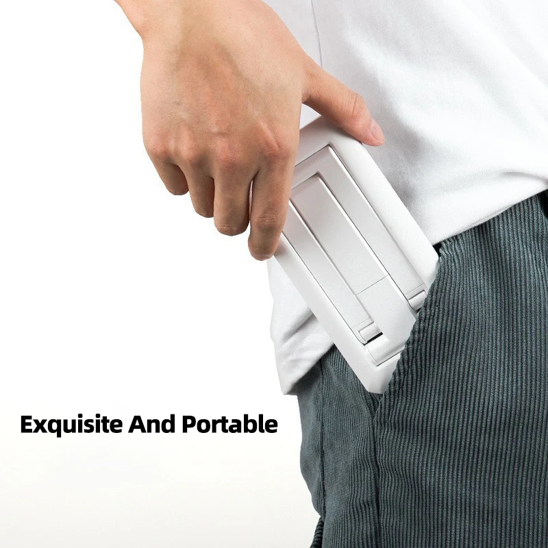 حامل هاتف مكتبي قابل للطي للهاتف المحمول والكمبيوتر اللوحي لهاتف iPhone وسامسونج وiPad وحامل مكتب قابل للتعديل وحامل للهاتف الذكي