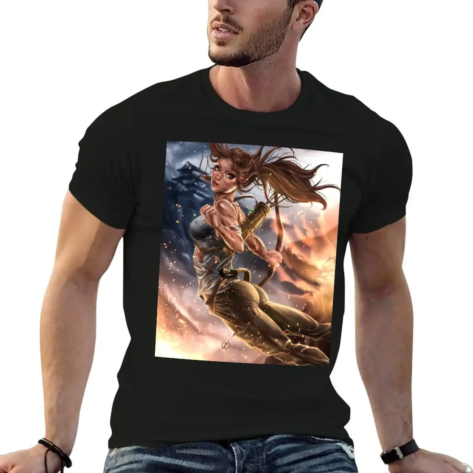 Rise Of The Tomb Raider T-Shirt anime t shirts graphic t shirts cheap stuff plus size tops vintage t shirt men