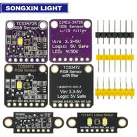 TCS34725 Color RGB Sensor Board IIC for STM32 Recognition Module Amplifier Development Sound Charging Photos Fm Power Supply