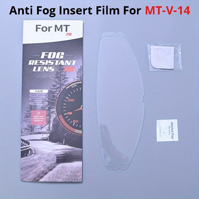 

For MT-V-14 Anti-Fog Film Sticker For MT RAPID RAPID PRO BLADE 2 SV REVENGE 2 TARGO Motorcycle Helmet Accessories Shield Lens