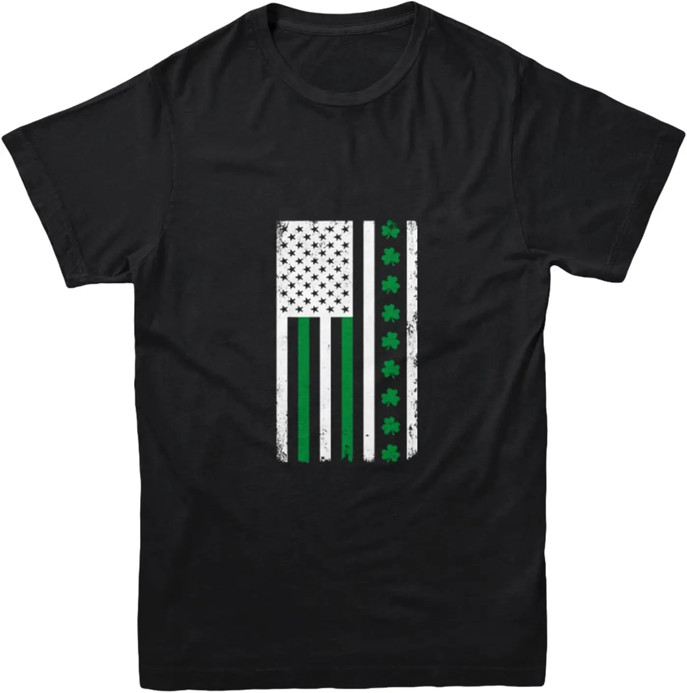 White American Flag with Shamrock Stripe Youth T-Shirt