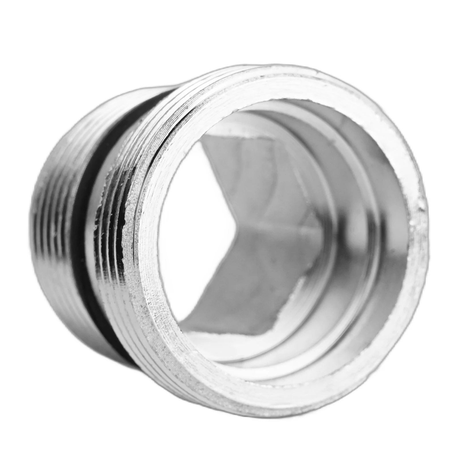 Neuer praktischer Wasserhahn-Adapter, Außengewinde, verchromte Ersatzteile, Ringe mit Ringen, Wasserhahn-Adapter