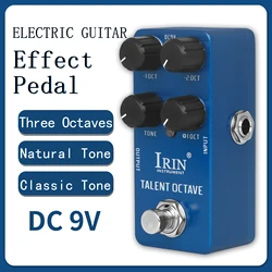 IRIN RS-19 Talent Octave Guitar Effect Pedal 3 Octave Separate Sounds Effects True Bypass Pedals Electric Guitarra Accessories