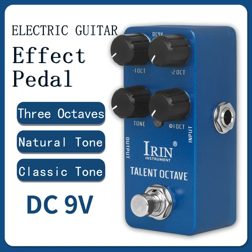 IRIN RS-19 Talent Octave Pedal de efecto de Guitarra 3 Octave efectos de sonidos separados pedales True Bypass accesorios de Guitarra eléctrica