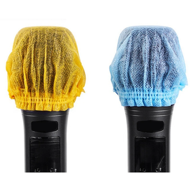 A003 500 шт. одноразовый чехол для микрофона, ветровое стекло для ручного микрофона для комнаты записи, КТВ, караоке, выступления на сцене