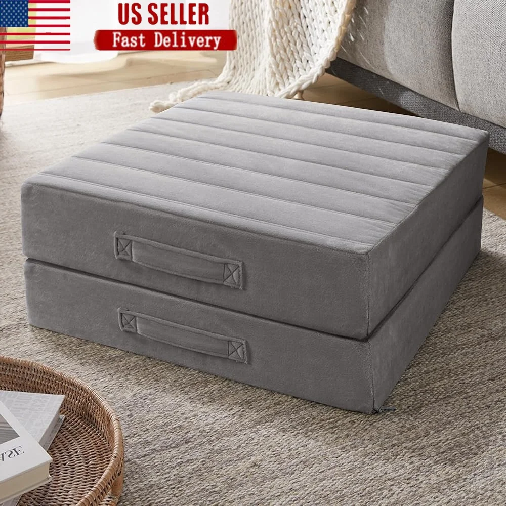 

High Density Foam Floor Pillow Set Comfortable Meditation Cushions 5 Inch Thick Washable Portable Yoga Seating Multi Purpose Use