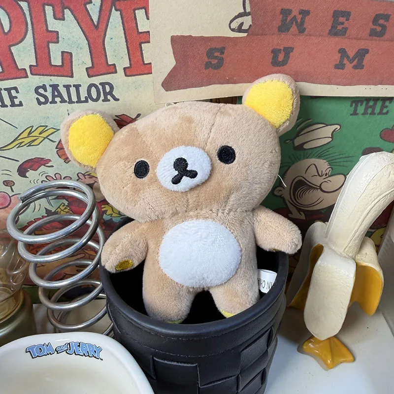 

Rilakkuma In Stock Cute Plush Keychain Soft Stuffed Bear Plush Doll Bag Hanging Decor Claw Machine Cartoon Gift For Adult
