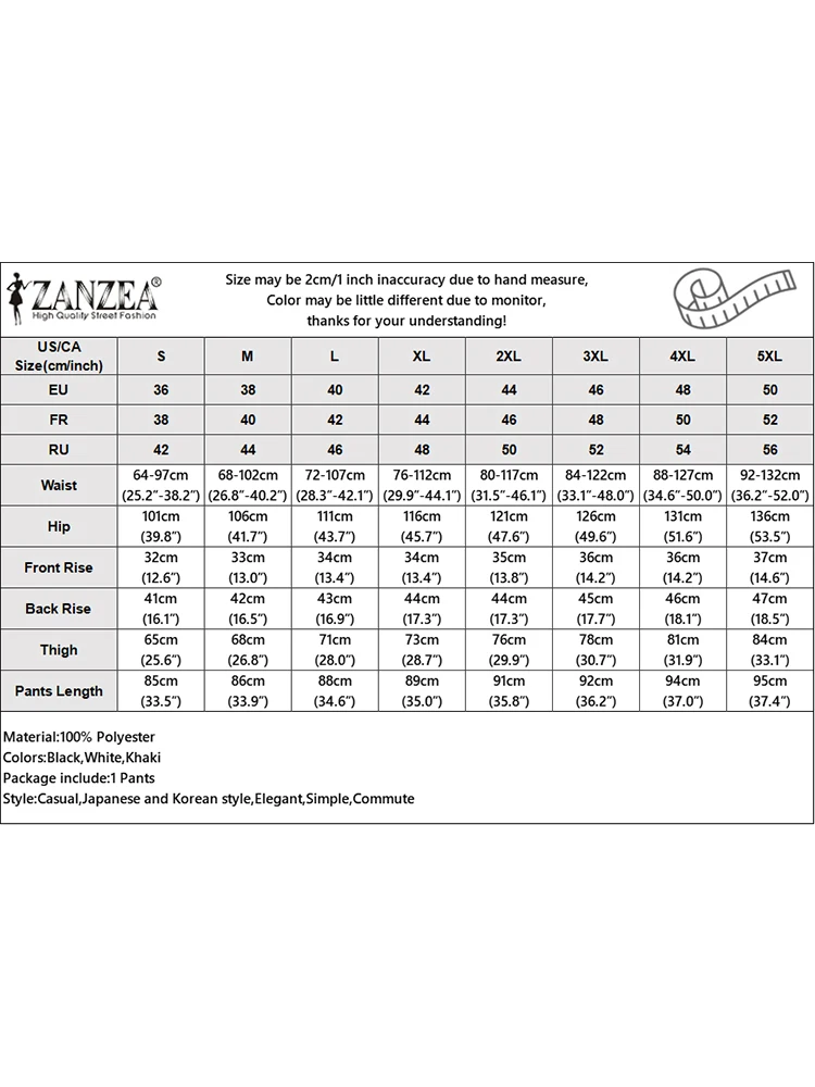 ZANZEA-calças compridas cortadas para mulheres, plissado sólido, calças de cenoura, calças coreanas femininas, casual e solta, verão, 2024