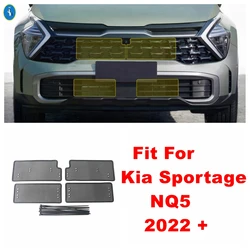 Plastic / Metal Car Front Grill Mesh Head Engine Protection Cover Anti-insect Accessories For Kia Sportage NQ5 2022 2023 2024