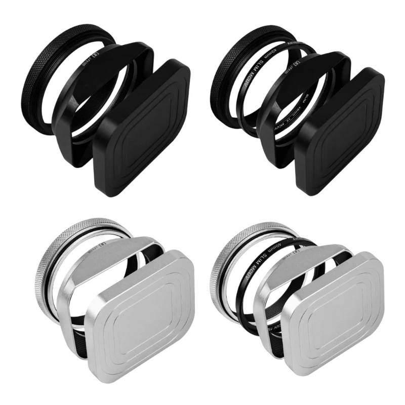 96BA Aluminium-Gegenlichtblende, Ersatz für X100V/X100VI/X100F, Gegenlichtblende, Gegenlichtblende, Kamera-Objektivschutz – Detail 1