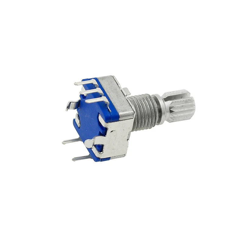 1PCS Half / Plum axis rotary encoder, handle length 15mm / 20mm code switch/ EC11 / digital potentiometer with switch 5Pin