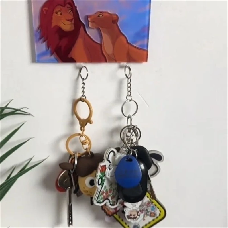 Couple Key Holder Wall Acrylic Together Keychain Hanger Matching Key Rack Organizer Entryway Keyring Home Decor Christmas Gift