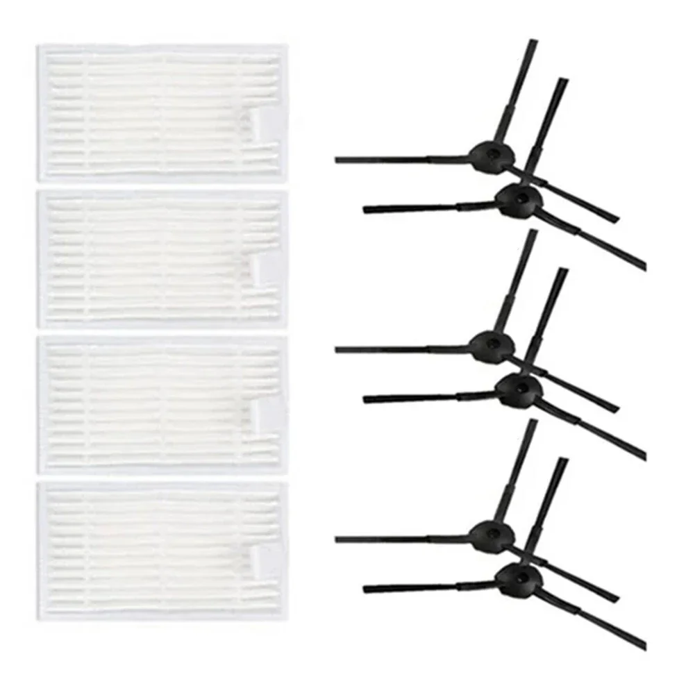 10pcs/set Side Brushes Filter Replacement For Tesla RoboStar T10 T30 T40 Robotic Vacuum Cleaner Spare Parts
