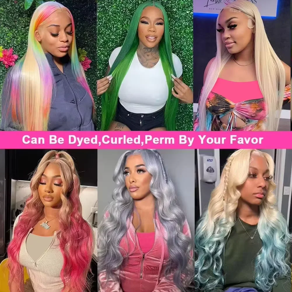 50 52 بوصة 613 شقراء مستقيم 13x4 13x6 HD الدانتيل الشفاف قبل قطعها الشعر البرازيلي الباروكات الأمامية 100% الشعر البشري للنساء