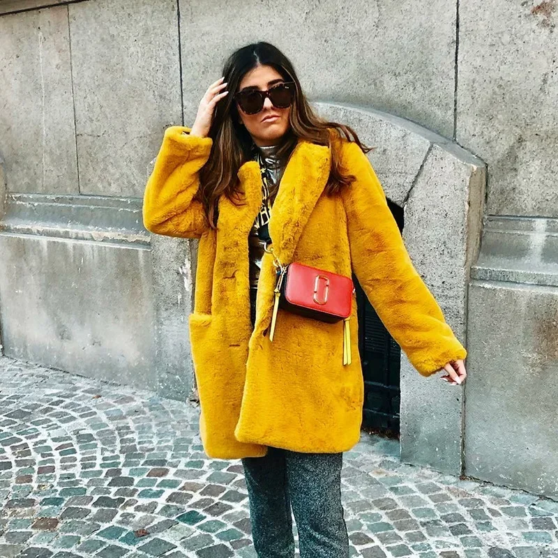 Giacca spessa in pelliccia sintetica da donna vino rosso autunno inverno maxi cappotto coreano lungo caldo pelliccia di lusso Parka nero Bontjas capispalla peloso