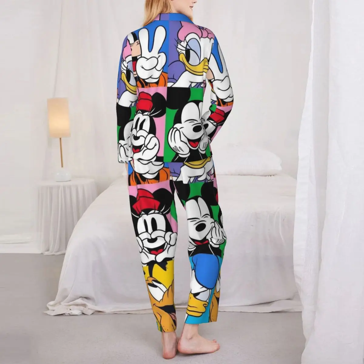 Disney Donald Duck Damen-Pyjama, 2-teiliges Set, Loungewear-Pyjama für Damen