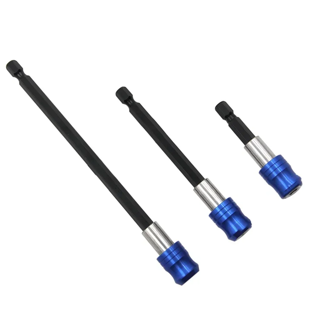 1 Set Quick Release Screwdriver Drill Extension Rod Magnetic 1/4 Head Hexagonal Shank Rod Power Tool Accessories Screwdriver