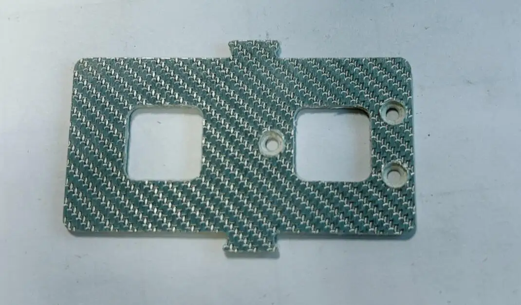 Placa inferior de batería de fibra 450 para TREX 450POR Trex KDS ALZ 450 PRO V2 Rc, helicóptero heli