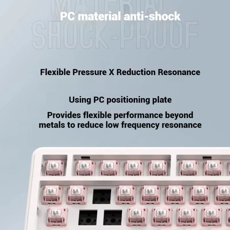 VTER K75 Mechanical Keyboard Wireless Gaming Keyboard 87 Keys Tri-Mode Knob Display Screen Hot Swap Gasket Rgb Valorant Esports