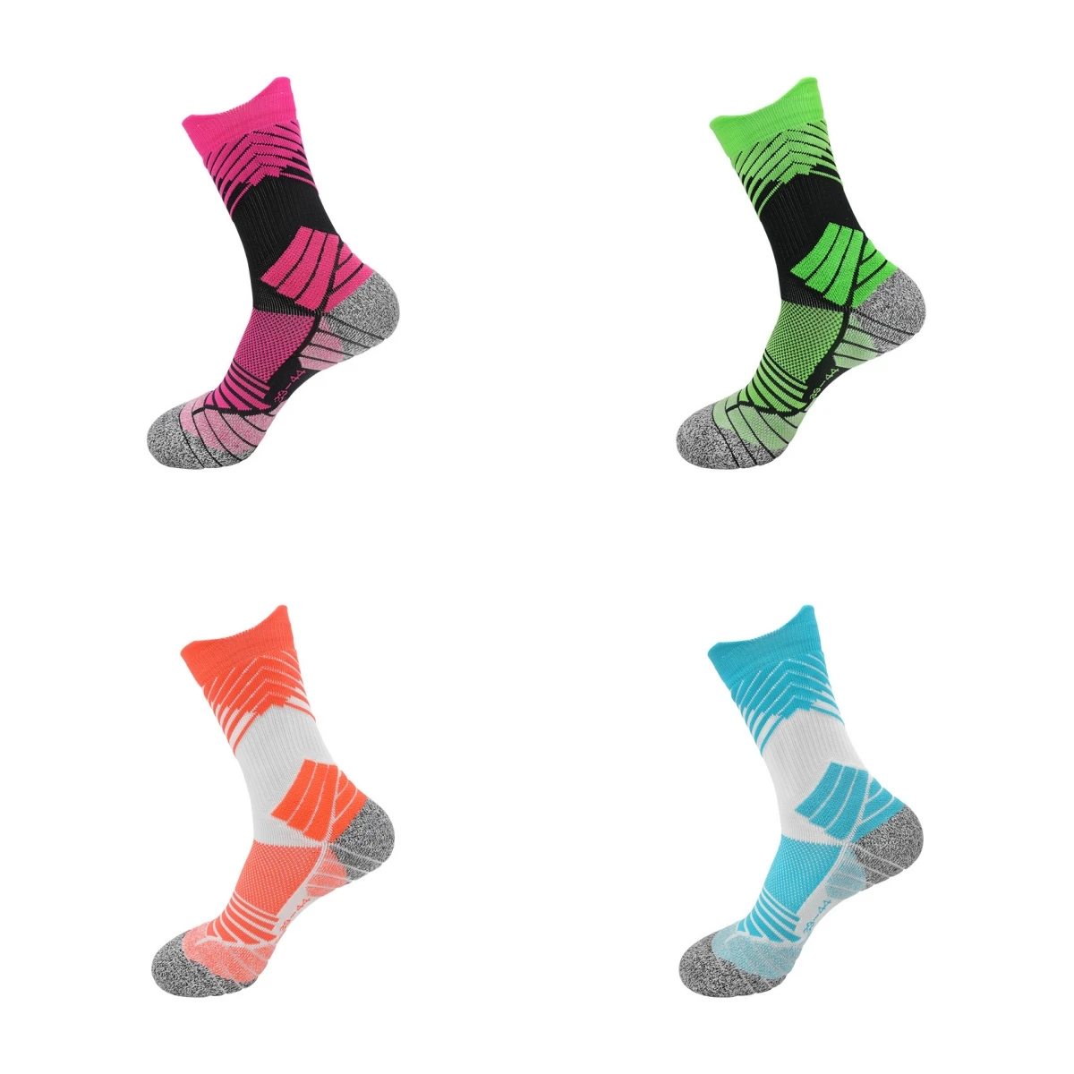 

Men Sports Socks Summer Training Football Socks Anti Slip Terry Cushion Breathable Mid Calf Socks Wholesale