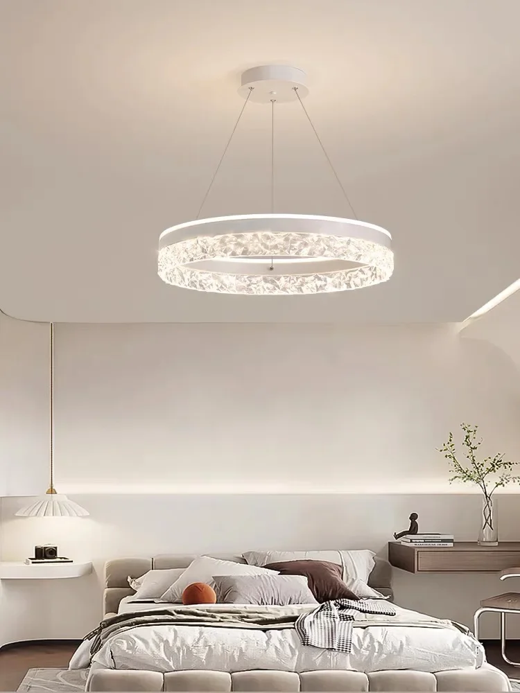 Modern Led Round Ring Ceiling Chandelier Remote Control Pendant Lamp Living Dining Room Bedroom Home Decor Hanging Light Fixture