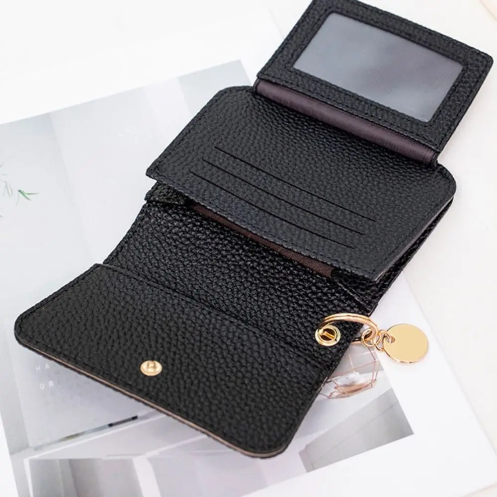 Cartera plegable multifuncional conveniente para mujer, tarjetero a la moda