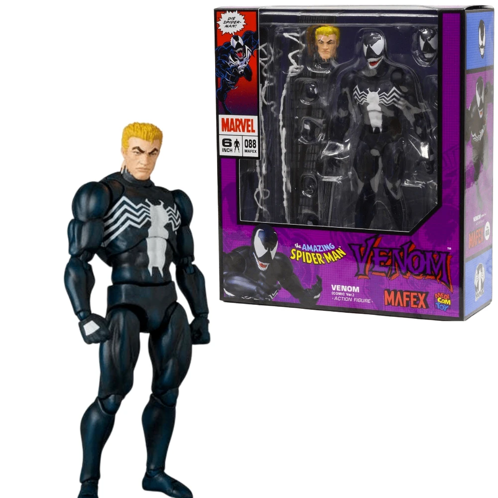 

In Stock Mafex 088 Marvel Spider-Man Venom Comic Ver. Re-release Action Figure Collectible Toy Gift