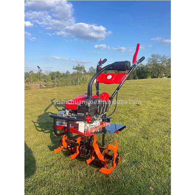 Orchard, Greenhouse, Agricultural Garden Weed Control, Micro Tiller, Multi-purpose Self-propelled Rotary Tiller