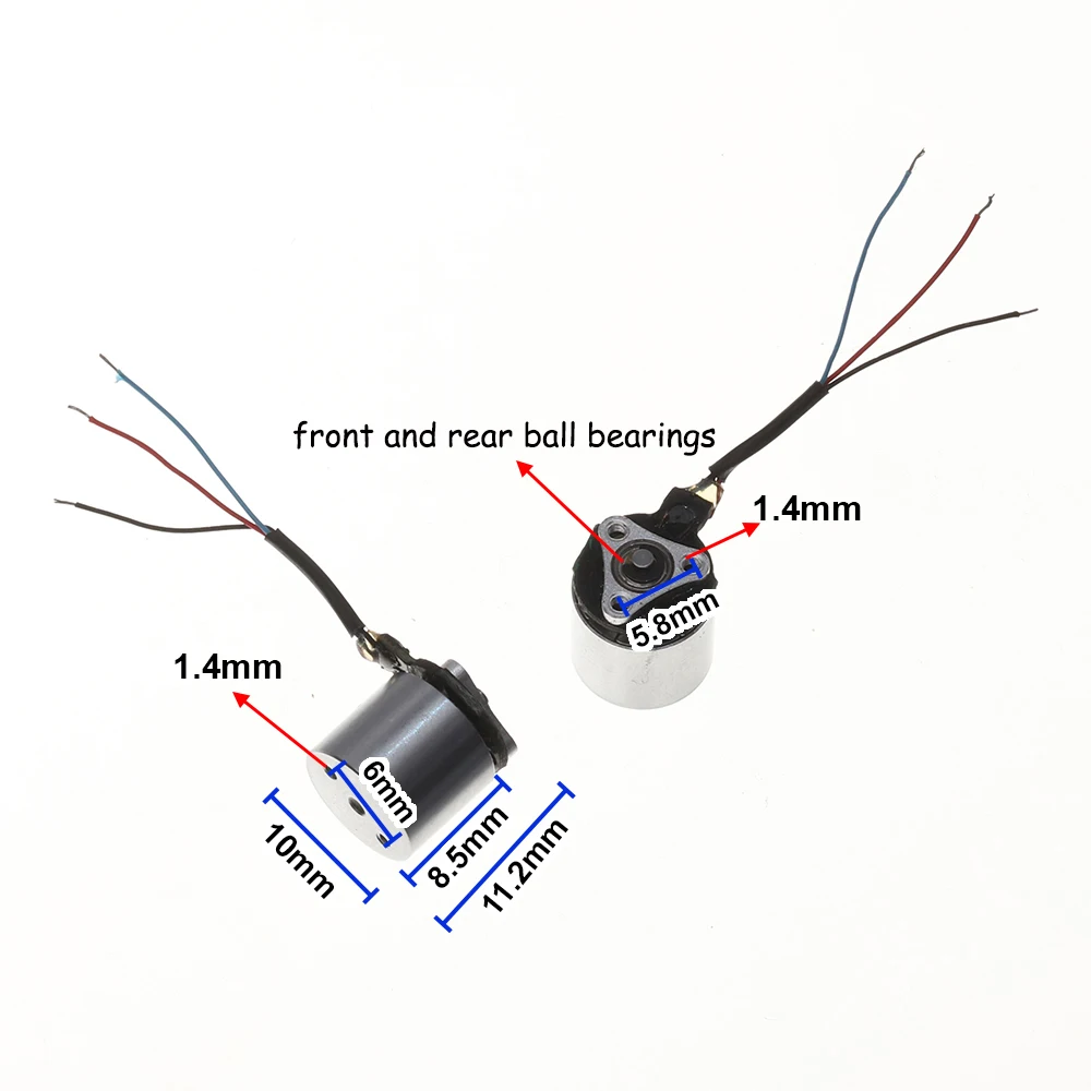 0706 Samll Model Aircraft External Rotor Brushless Motor 6700KV High-Speed 1S-2S Mini Model Aircraft FPV Brushless Motor
