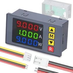 BM730 Voltage Current Power Meter 4-digit Digital Voltmeter Ammeter Low Voltage Overvoltage Overcurrent Sound Alarm Function