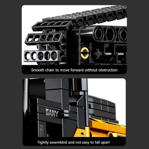 SEMBO BLOCK 1022 st Grävmaskinsmodeller Byggklossar MOC Stad Byggteknik Fordon Tegelstenar Pedagogiska Leksaker Pojkar Present 8 best sales tegelsten leksak - №6