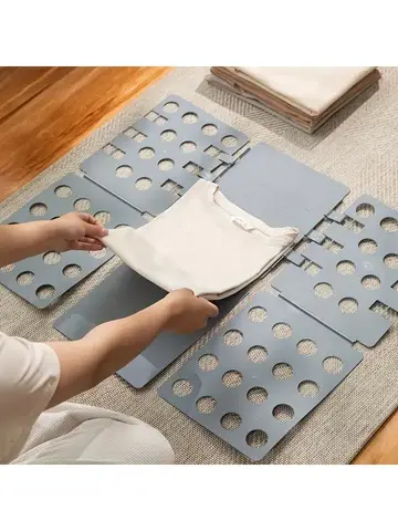 Plastic Clothes Folding Board Easy and Fast Kids Laundry Folder Shirt Folding Board Home Storage Tool for Kid Children Adults