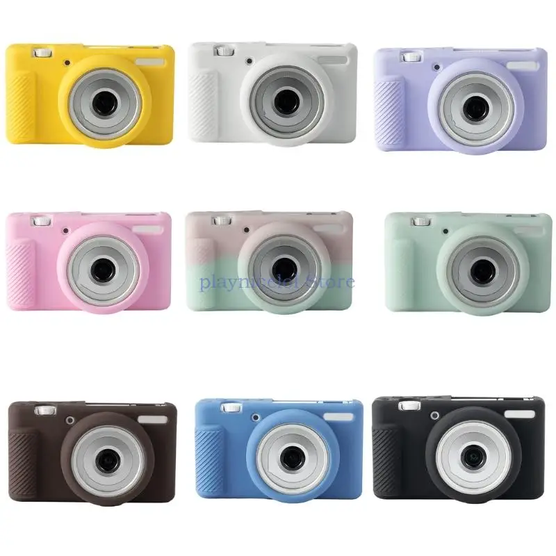 Fashionable Soft Silicone Case for SONY ZV1F/ZV1M2 Vlog Camera Sleek Designs Lightweight and Slip Resistant Holder Skin