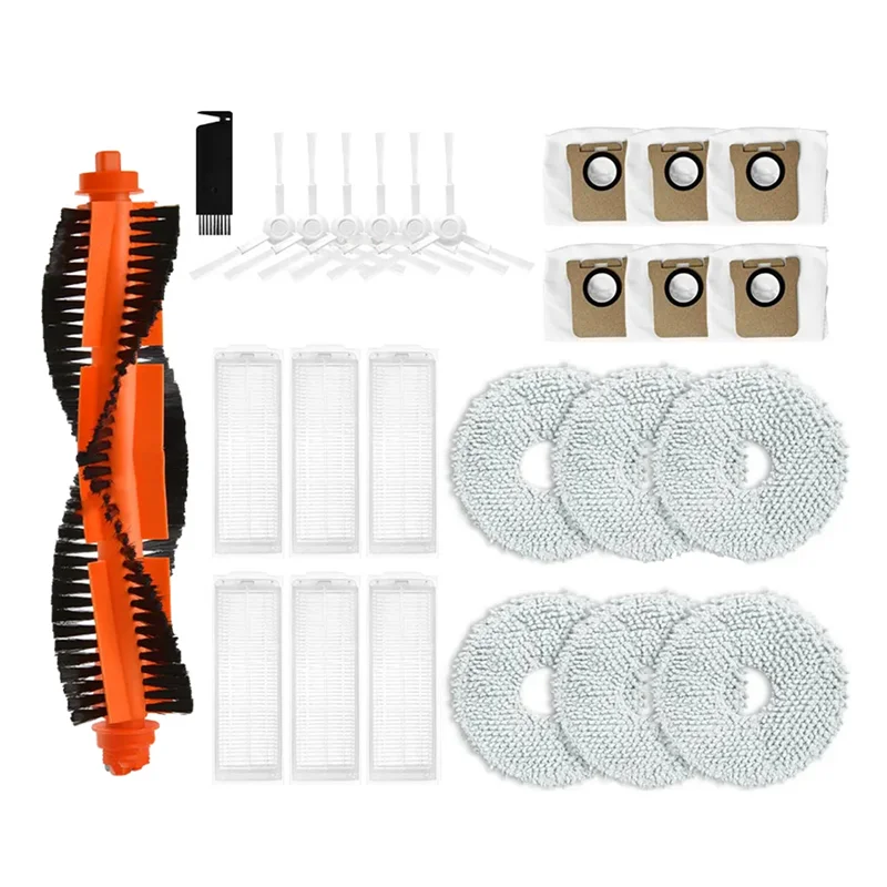 

High Quality-For Xiaomi Mijia M30 Pro Parts Roller Side Brush Hepa Filter Mop Cloth Dust Bags Accessories,For Xiaomi Mijia M30 P