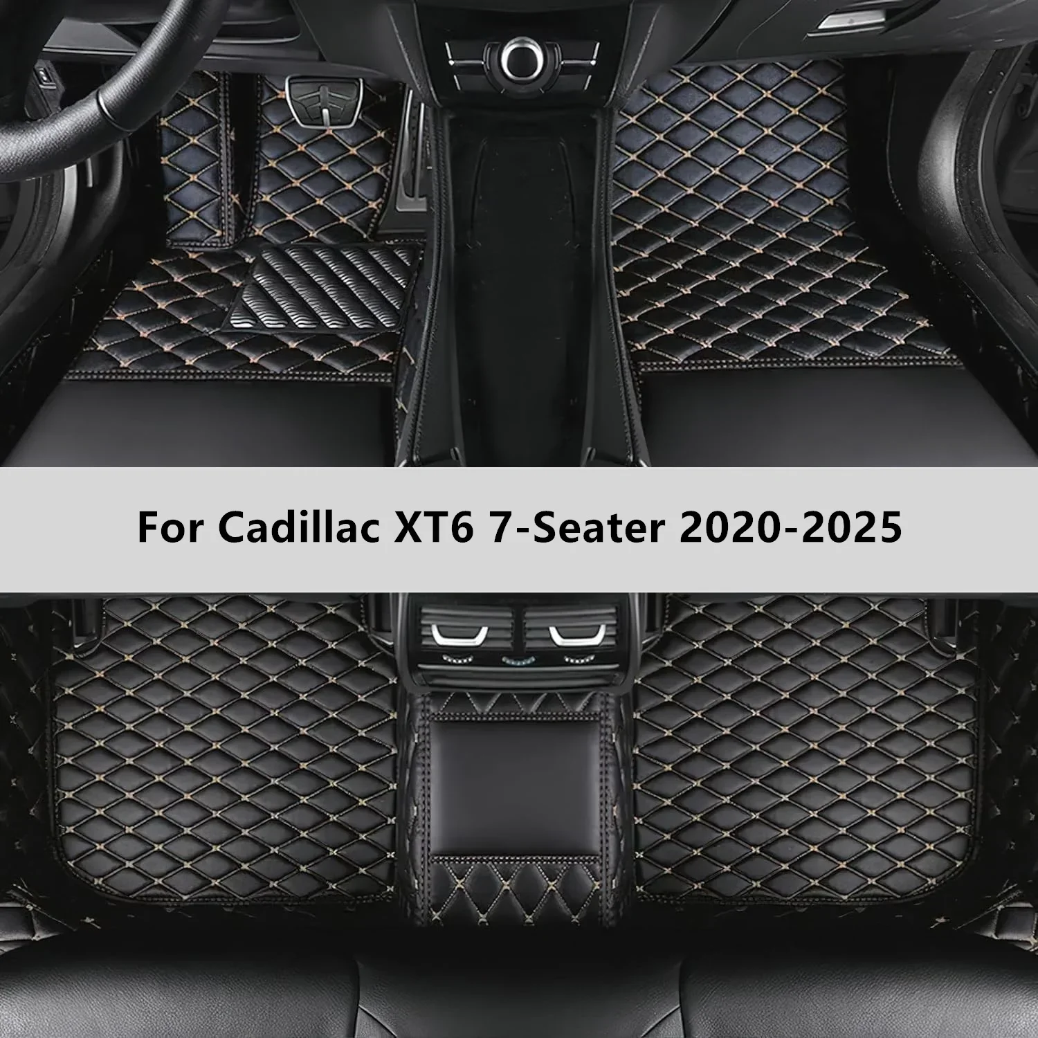 Custom Car Floor Mats For Cadillac XT6 7-Seater 2020-2025 Floor Mat Car Mat Accessories Interior Accessories