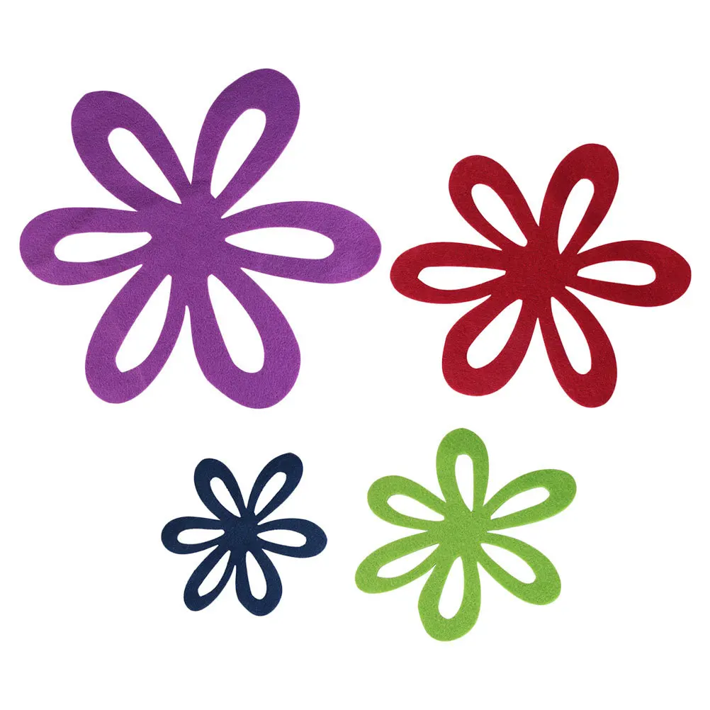 4 قطعة الحصير وعاء منحوتة شكل زهرة جوفاء مقاومة للحرارة عموم حماة طاولة طعام حماة منصات عزل المطبخ #2