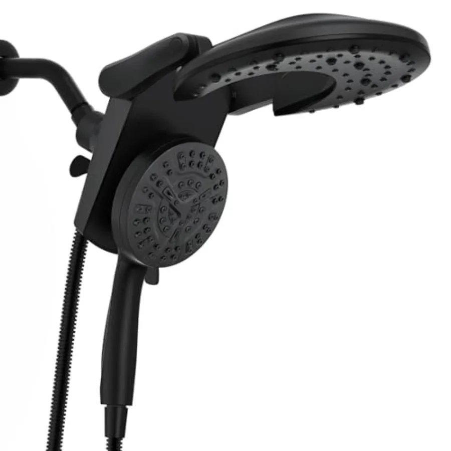 

Складная душевая лейка высокого давления с ручным распылителем, 9 режимов, двойной режим дождевого душа, встроенная магнитная фиксация