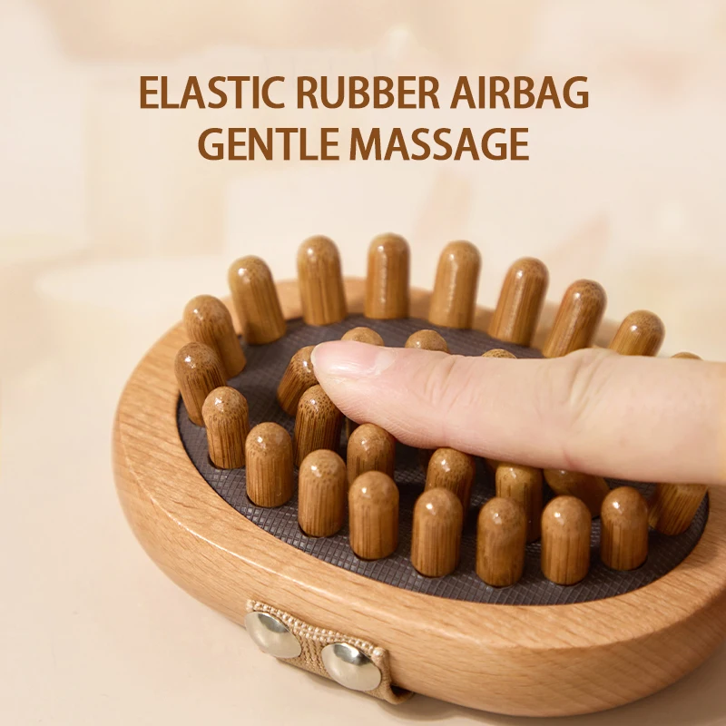 Massage Meridian Brush Stomach Wooden Airbag Scalp Brush Five Elements Body Unblocking Abdominal Massage Leg Massage Tool
