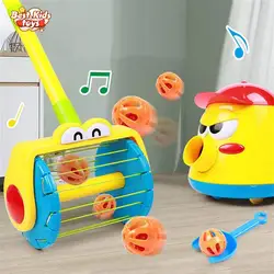 Trotteur électrique pour enfants, aspirateur électrique, jouets de lancement de balle, arrosage à bulles, peut pousser la balle, maison de jeu, puzzle, cadeaux de Noël