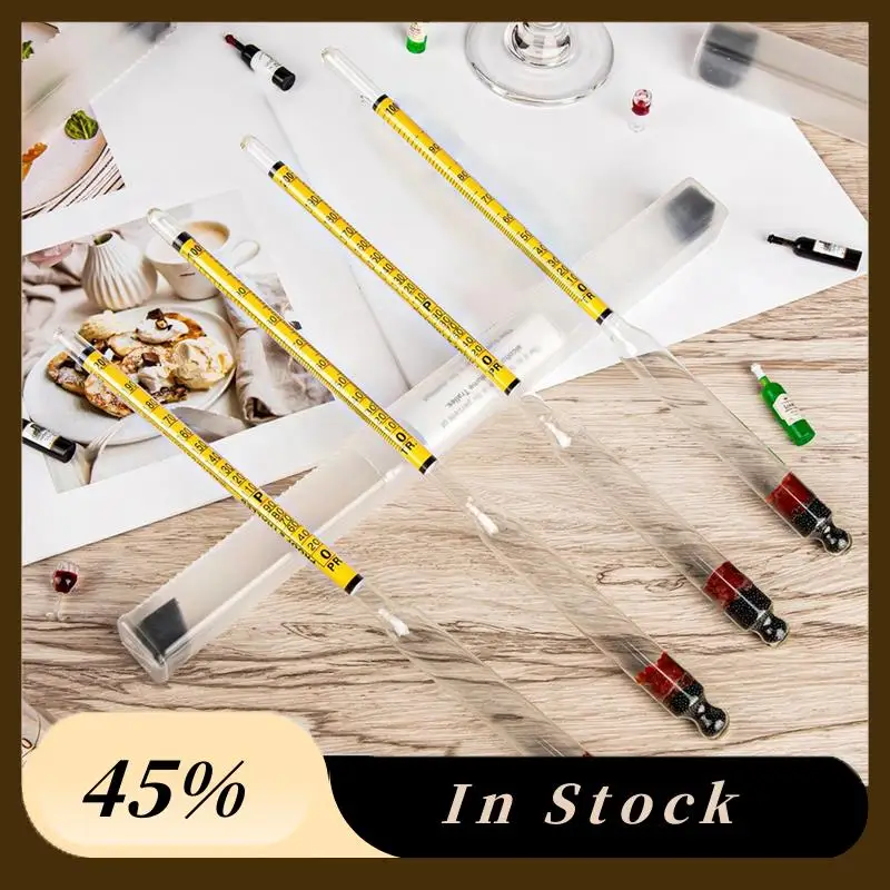 

2025 Trend4pcs Hydrometer Alcohol Kit Alcohol Meter Set For Distilling Alcohol 0-200 Proof & 0-100 Tralle, Specific Gravity Hydr