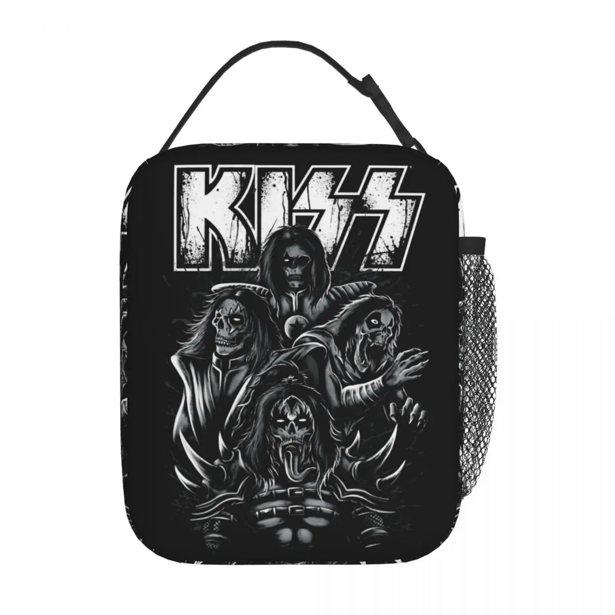 

Kiss Skull Insulated Lunch Bags Leakproof Rock Brand Meal Container Thermal Bag Lunch Box Tote Work Picnic Food Handbags