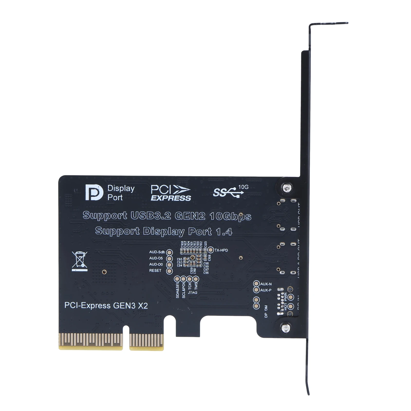 USB 3.1 10Gbps Gen 2 Expand Card Riser ASM3142 Controller TYPE-C Port Monitor Dock Adapter Cards for Desktop