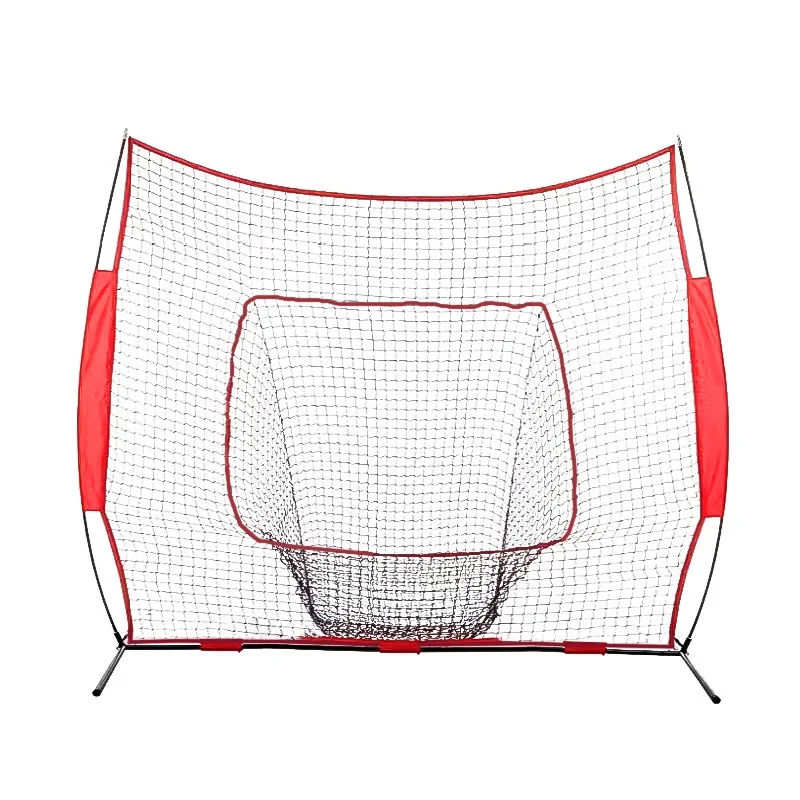 2026 7'x7' Portable Softball Collection Practice Batting Net Baseball Training Net with Strike Zone