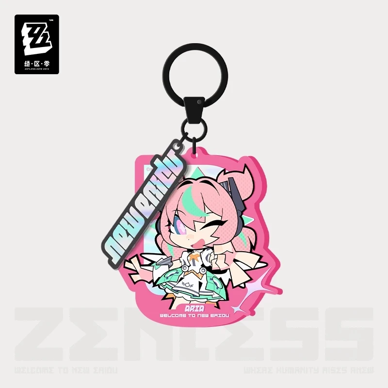 Official ZenlessZoneZero Genuine Lido Series Gaming Merchandise Chibi Acrylic Keychain Decoration Delusional Angel Gift