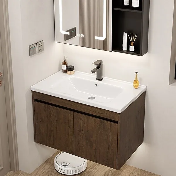 New honeycomb aluminum ceramic integrated wash basin cabinet combination toilet washbasin washstand