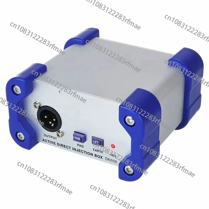 Caja DI activa de un solo canal DN100 V2 para equipos musicales de escenario y estudio, sistema de sonido Pa, caja DI para instrumentos musicales