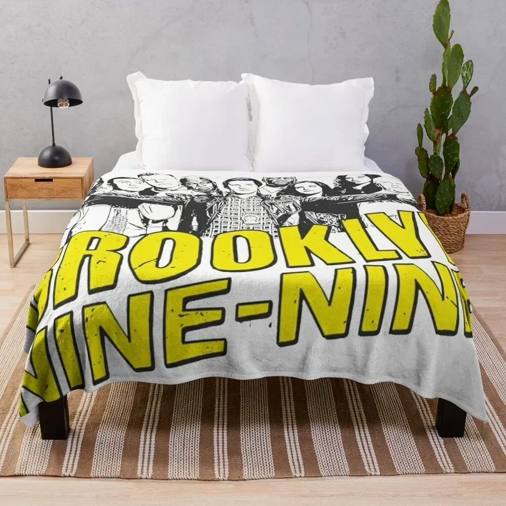 Brooklyn 99 crew logo Throw Blanket Decorative Sofa Shaggy Blankets