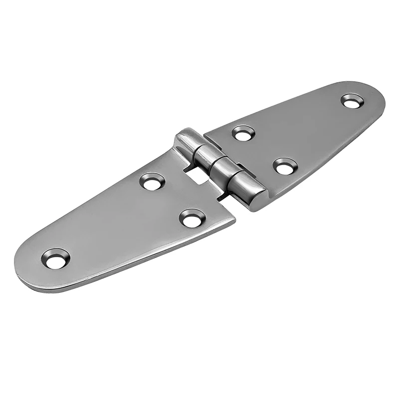 316 Stainless Steel Casting Hinge Flat Hinge Cabinet Doors For Windows 4 / 6 Holes Cast Strap Deck Hinge for Boat Hardware